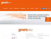 Tablet Screenshot of generixgroup.com